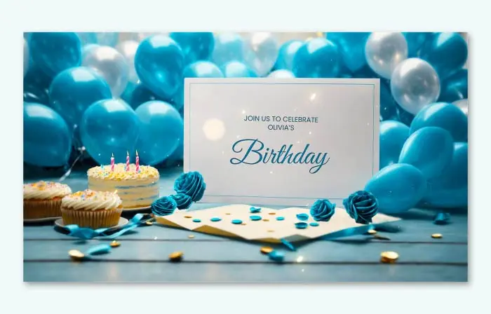 Creative Birthday Party 3D Invitation Slideshow